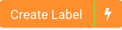 Create Label button (with lightning bolt icon) shown in orange to indicate Quickship is now active.